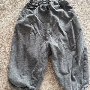 Kids Gray Elastic Waist Sweatpants